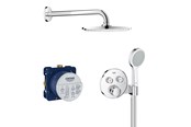 Dusch och monteringstillbehör - Grohe Grohtherm SmartControl duschsystem med takdusch - Krom - 34743000