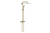 Dusch och monteringstillbehör - Grohe Euphoria System 310, Duschsystem med termostatblandare för väggmontering, Borstad Cool Sunrise *DEMO* - 26075GN0