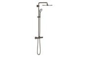 Dusch och monteringstillbehör - Grohe Euphoria System 310, Duschsystem med termostatblandare för väggmontering, Borstad Hard Graphite *DEMO* - 26075AL0