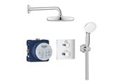 Mixerkranar och beslag - Grohe Grohtherm, Perfekt duschset med Tempesta 210, Krom - 34729000