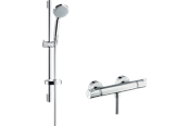 Mixerkranar och beslag - Hansgrohe ecostat comfort combi set 0.65 m with croma 100 va - 27034000