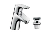 Mixerkranar och beslag - Hansgrohe focus single lever basin mixer 70 with push-open w - 31604000