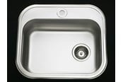 Handfat - Juvel Intra juvel k480b1 stainless steel kitchen sink with taphole - BK480B1-R02