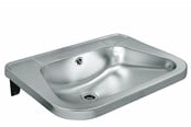 Handfat - Juvel Intra juvel rs72 wash basin stainless steel wall hung - RS72STD