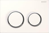 Installationssystem - Geberit actuator plate omega20 for dual flush: white / brigh - 115.085.KJ.1