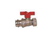Beslag - Pettinaroli ball valve with press fitting and end swivel 22 - P102/4R-622