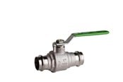 Beslag - Pettinaroli Heavyduty fullway ball valve with press fittings ends green - P100-035