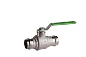 Beslag - Pettinaroli Heavyduty fullway ball valve with press fittings ends green - P100-018