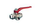Beslag - Pettinaroli Three way fullway ball valve 82% flow "t" port ball 1 - 240NT-008