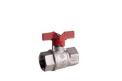 Beslag - Pettinaroli F x f heavyduty fullway ball valve red butterfly handle te - 52EUR-004