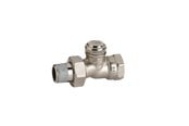 Radiatorer och ventiler - Pettinaroli Return flow valve straight 1/2" - 651DIN-004