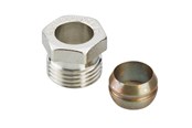 Radiatorer och ventiler - Danfoss Compression fitting 1/2" x 15 mm copper/steel - 013G4115