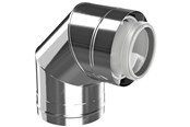 Pannor och skorstenar - Bosch elbow 87° dn80/125 stainless steel - 7738112700