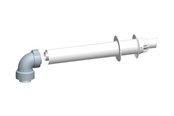 Pannor och skorstenar - Megatherm Vent horizontal balanced dn 60/100 - CT00301