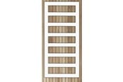 Handduksradiatorer och tillbehör - Kriss sigma towel dryer 1320 x 600 mm white (ral9010) - SG13260H