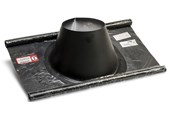 Pannor och skorstenar - Metalbestos flashing ø230/130 33-45° flex black - 317636236