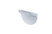 Tak och fasad - Rheinzink stopend right half-round 280 - 1131098