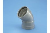 Dräneringsprodukter - Wavin Wafix plus pp bend 45° x 32 mm grey - 1453304