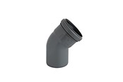 Dräneringsprodukter - ALIAXIS 110mm x 45° bend ht-pp - KLW-110-027-045-GD