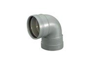 Dräneringsprodukter - Wavin Wafix plus pp bend 88.5° x 32 mm grey - 1453306