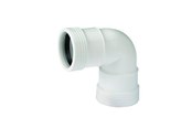 Dräneringsprodukter - Wavin Wafix plus pp bend 88.5° x 32 mm white - 1443306