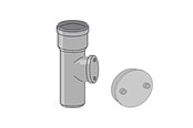 Dräneringsprodukter - Girpi 110mm x 87° pipe w/rodding eye - STA110