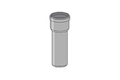 Dräneringsprodukter - Girpi 52mm x 250mm pipe with sleeves - SMMF52250
