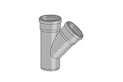 Dräneringsprodukter - Girpi 52mm x 52mm x 45° branch - SCS5252