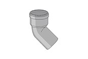 Dräneringsprodukter - Girpi 52mm x 30° bend - S12M52