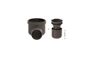 Dräneringsprodukter - Unidrain Drain unit w/horizontal outlet Ø75 mm incl. water trap corner drain - 2411.0075
