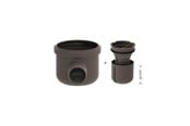 Dräneringsprodukter - Unidrain Drain unit w/horizontal outlet Ø50 mm incl. water trap corner drain - 2411.0050