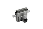 Dräneringsprodukter - Unidrain Outlet unit w/horizontal outlet Ø75 mm incl. water trap and two horizontal side inlets Ø40/32 mm - 1433.0075