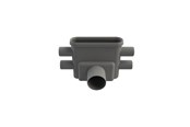 Dräneringsprodukter - Unidrain Outlet unit w/horizontal outlet Ø75 mm incl. water trap and fire horizontal side inlets Ø40 mm - 1413.0075