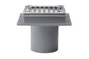 Dräneringsprodukter - Purus Drain bowl maxiflex 110 mm with stainless steel grate - 153447-956
