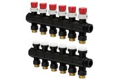 Golvvärme - Uponor vario plus manifold w. valve ls 6x 3/4 euro - 1030582