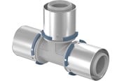 Alu pex-system - Uponor s-press composite tee 75 x 75 x 75 mm - 1032888