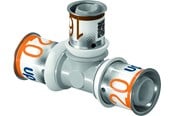 Alu pex-system - Uponor press composite tee reducer ppsu 25-20-20 - 1039956