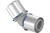 Alu pex-system - Uponor s-press composite elbow 45° 63 x 63 mm - 1032879