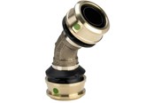 Alu pex-system - Viega Raxofix bend 45° 25 gunmetal / glossy - 647070