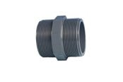 Plaströr och rördelar - +GF+ Barrnipple pvc pn10 3/4" - 721911907