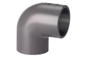 Plaströr och rördelar - +GF+ Elbow 90° pvc pn16 d50 - 721100110