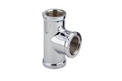 Gängade beslag - Viega T-piece 1/2" brass chrome-plated - 105525