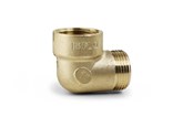 Gängade beslag - Isiflo Elbow brass 90° female/male 14 - 5010302