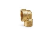 Gängade beslag - Isiflo Elbow brass 90° female/female 14 - 5010006