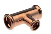 Tryckrör och kopplingar - Vsh Fabrieken Xpress copper reduced t-piece fff 28x15x28 - 38492