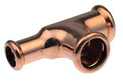 Tryckrör och kopplingar - Vsh Fabrieken Xpress copper reduced t-piece fff 22x22x18 - 4801874