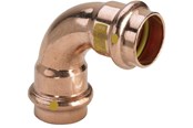 Tryckrör och kopplingar - Viega Profipress G bend 90° 42 Copper / glossy - 345518