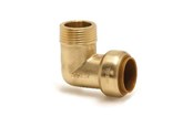 Kopparrör och rördelar - Broen Male elbow. push-fit x bsp taper male thread 15 mm * 1/2 - 45561