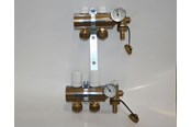 Golvvärme - Pettinaroli Manifold system 1x3/4 in- and outlet incl brackets 20 mm fittings and end pieces 2 outlets - 7035SYS20-02