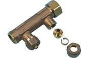PEX-system - Uponor manifold male female thread pex wtr dr 3/4mt/ft 4x15 c/c50mm - 1036175
